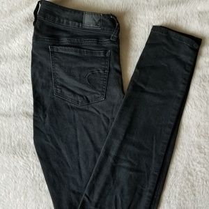 American Eagle Outfitters Black Skinny Jeans Tall